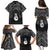 New Zealand Maori Family Matching Puletasi and Hawaiian Shirt Poutama Manaia Black Paua Shell