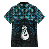 New Zealand Maori Hawaiian Shirt Poutama Manaia Turquoise Paua Shell LT05 - Polynesian Pride