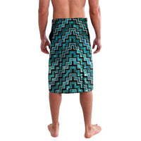New Zealand Maori Lavalava Poutama Manaia Turquoise Paua Shell LT05 - Polynesian Pride