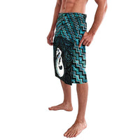 New Zealand Maori Lavalava Poutama Manaia Turquoise Paua Shell LT05 - Polynesian Pride