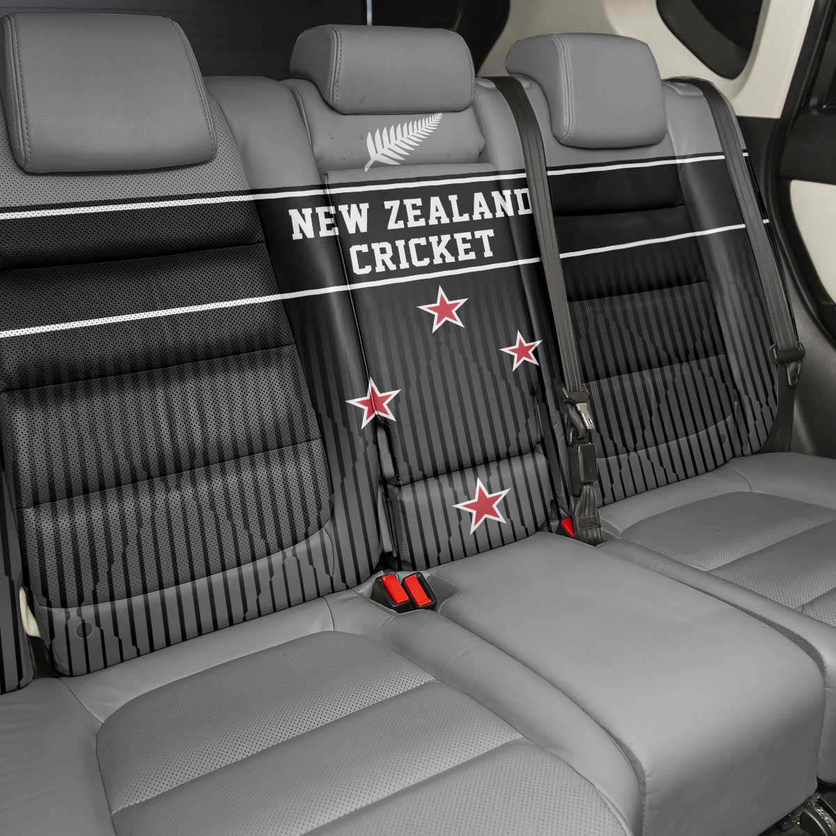 New Zealand Cricket Back Car Seat Cover Black Cap Unbeatable LT05 - Polynesian Pride