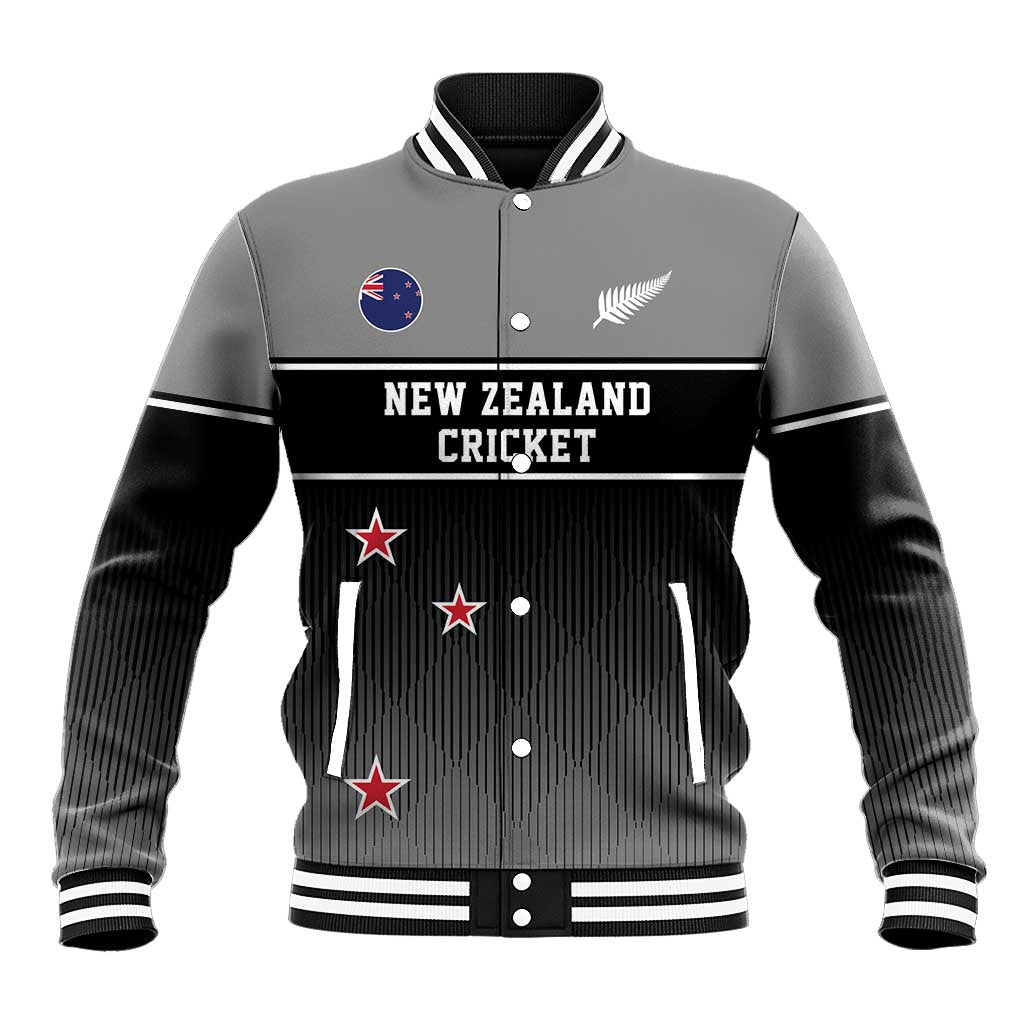Custom New Zealand Cricket Baseball Jacket Black Cap Unbeatable LT05 Unisex Black - Polynesian Pride