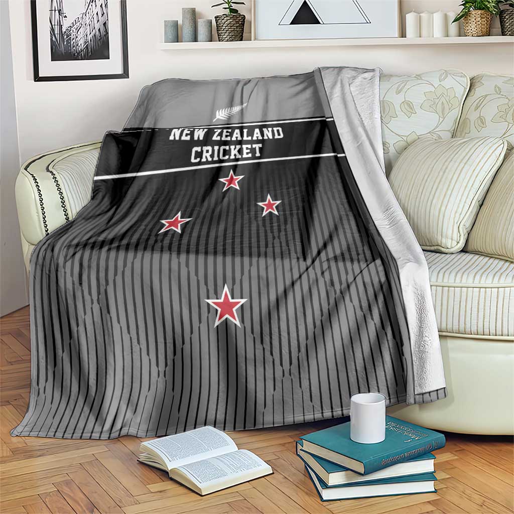 New Zealand Cricket Blanket Black Cap Unbeatable LT05 Black - Polynesian Pride