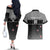 Custom New Zealand Cricket Couples Matching Off The Shoulder Long Sleeve Dress and Hawaiian Shirt Black Cap Unbeatable