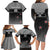 Custom New Zealand Cricket Family Matching Long Sleeve Bodycon Dress and Hawaiian Shirt Black Cap Unbeatable