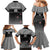 Custom New Zealand Cricket Family Matching Mermaid Dress and Hawaiian Shirt Black Cap Unbeatable