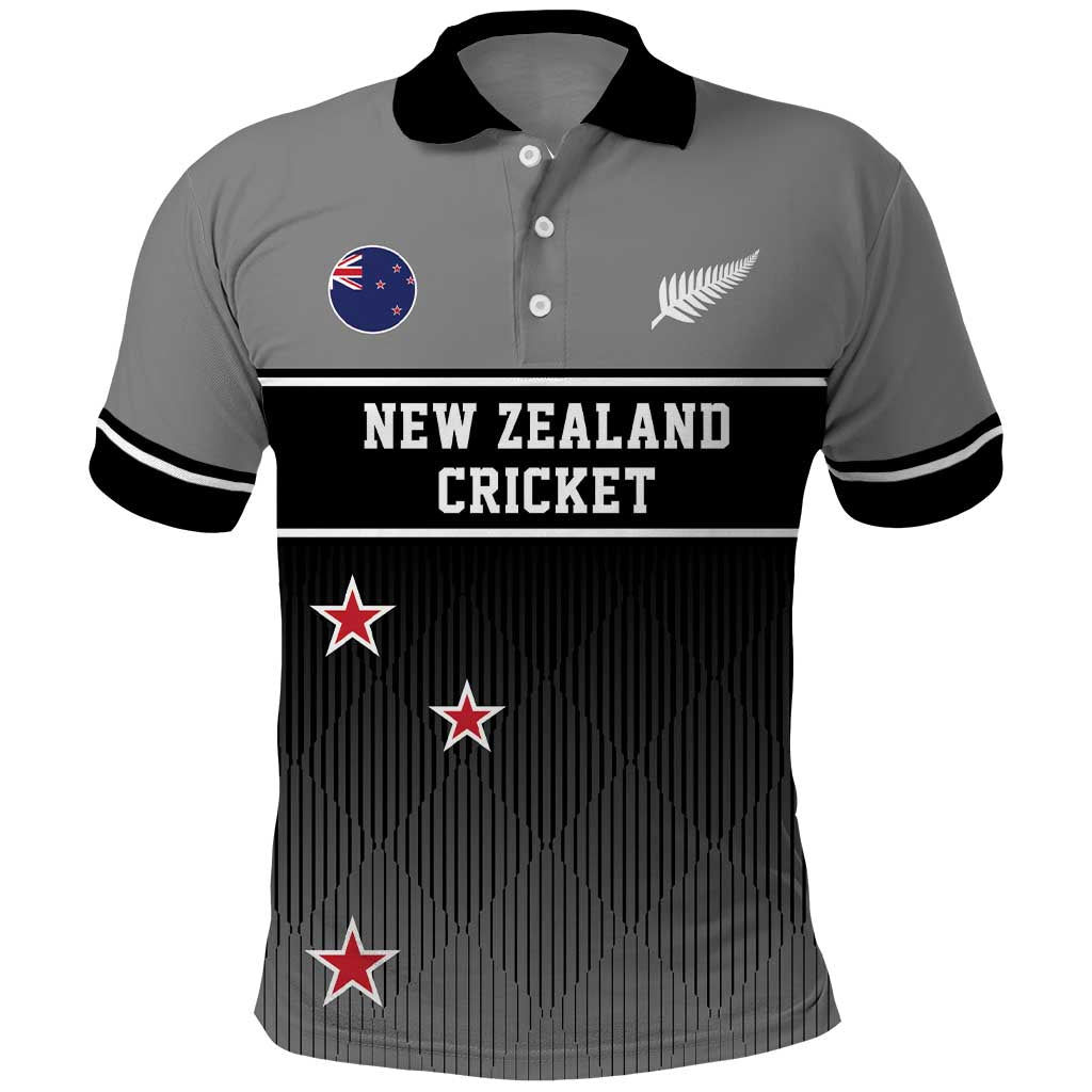 Custom New Zealand Cricket Polo Shirt Black Cap Unbeatable