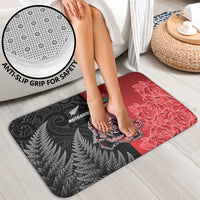 New Zealand And England Rugby Bathroom Set Red Rose Mix Maori Pattern LT05 - Polynesian Pride
