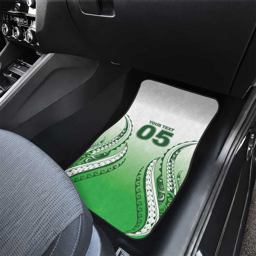 Custom Cook Islands Avaiki Rugby Car Mats Go Champions LT05 - Polynesian Pride