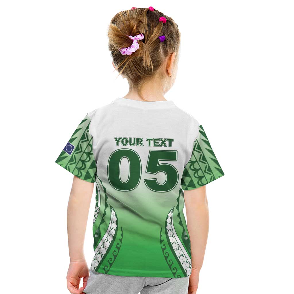 Custom Cook Islands Avaiki Rugby Kid T Shirt Go Champions LT05 - Polynesian Pride