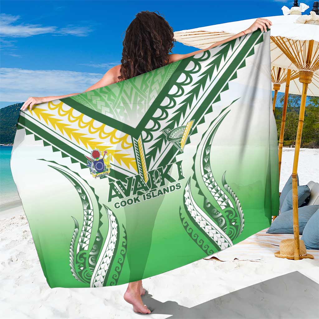 Cook Islands Avaiki Rugby Sarong Go Champions LT05 One Size 44 x 66 inches Green - Polynesian Pride
