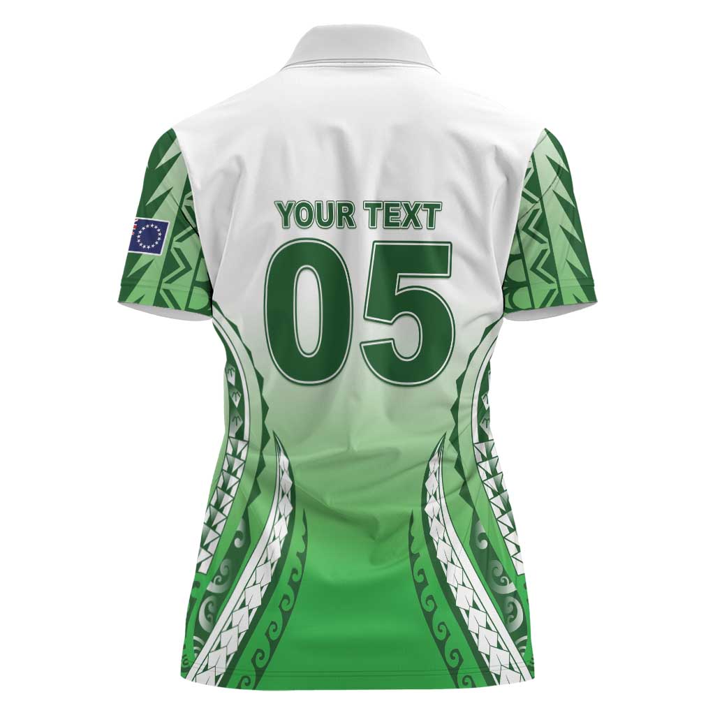 Custom Cook Islands Avaiki Rugby Women Polo Shirt Go Champions LT05 - Polynesian Pride