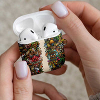 Hawaii And Japan AirPods Case Tiki With Oni Mask LT05 - Polynesian Pride