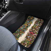 Hawaii And Japan Car Mats Tiki With Oni Mask LT05 - Polynesian Pride