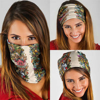 Hawaii And Japan Neck Gaiter Tiki With Oni Mask LT05 - Polynesian Pride
