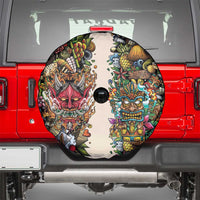 Hawaii And Japan Spare Tire Cover Tiki With Oni Mask LT05 - Polynesian Pride
