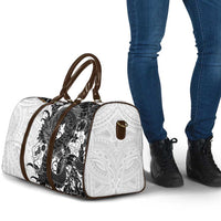 Hawaiian And Japanese Culture Travel Bag Irezumi Dragon With Polynesian Pattern White LT05 - Polynesian Pride