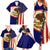 American Samoa Flag Day Family Matching Summer Maxi Dress and Hawaiian Shirt Polynesian Tribal Pattern LT05 - Polynesian Pride