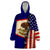 American Samoa Flag Day Wearable Blanket Hoodie Polynesian Tribal Pattern LT05 One Size Blue - Polynesian Pride