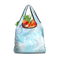 Polynesia Dolphins Under The Sea Grocery Bag Simple Style LT05 1-pack One Size Baby Blue - Polynesian Pride