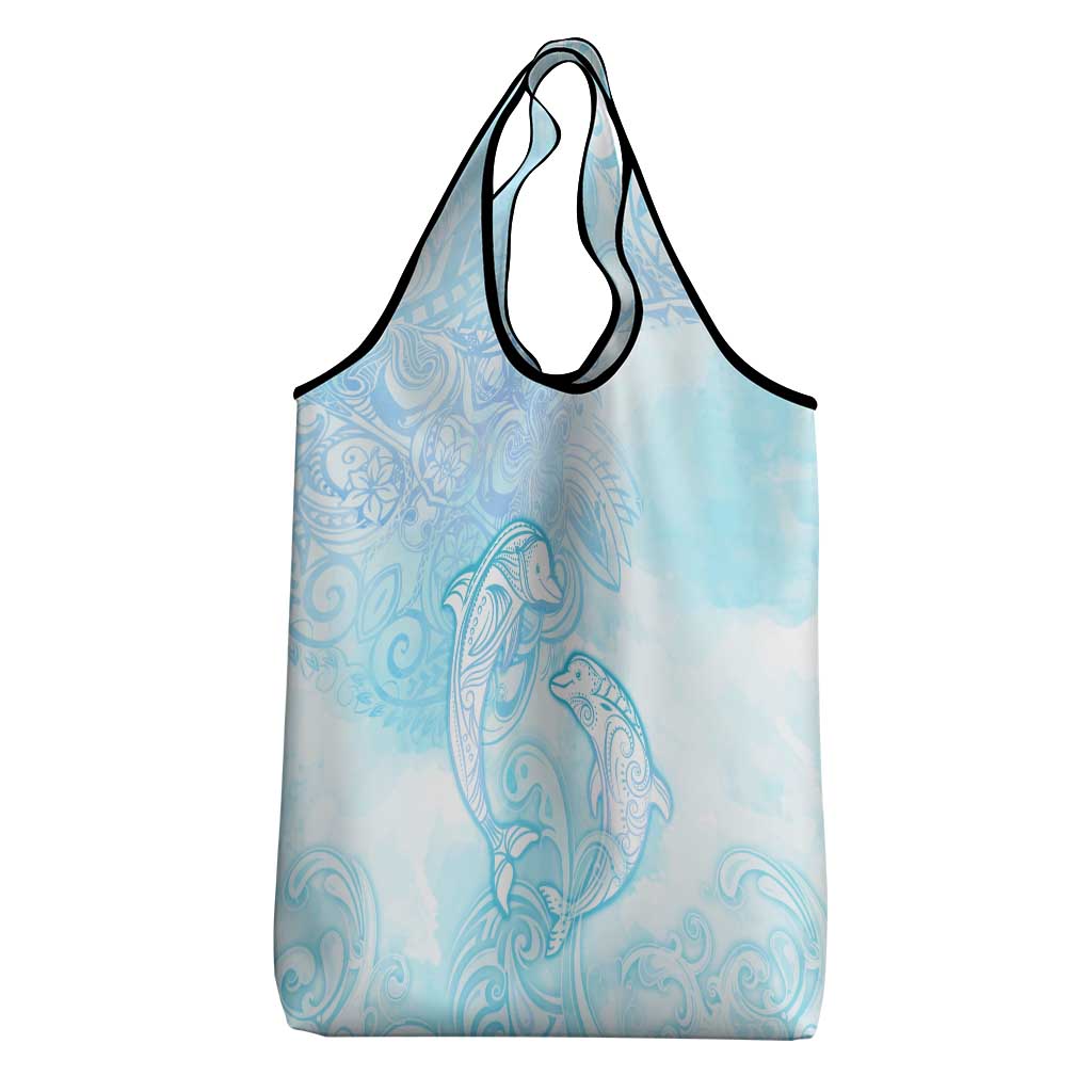 Polynesia Dolphins Under The Sea Grocery Bag Simple Style LT05 - Polynesian Pride