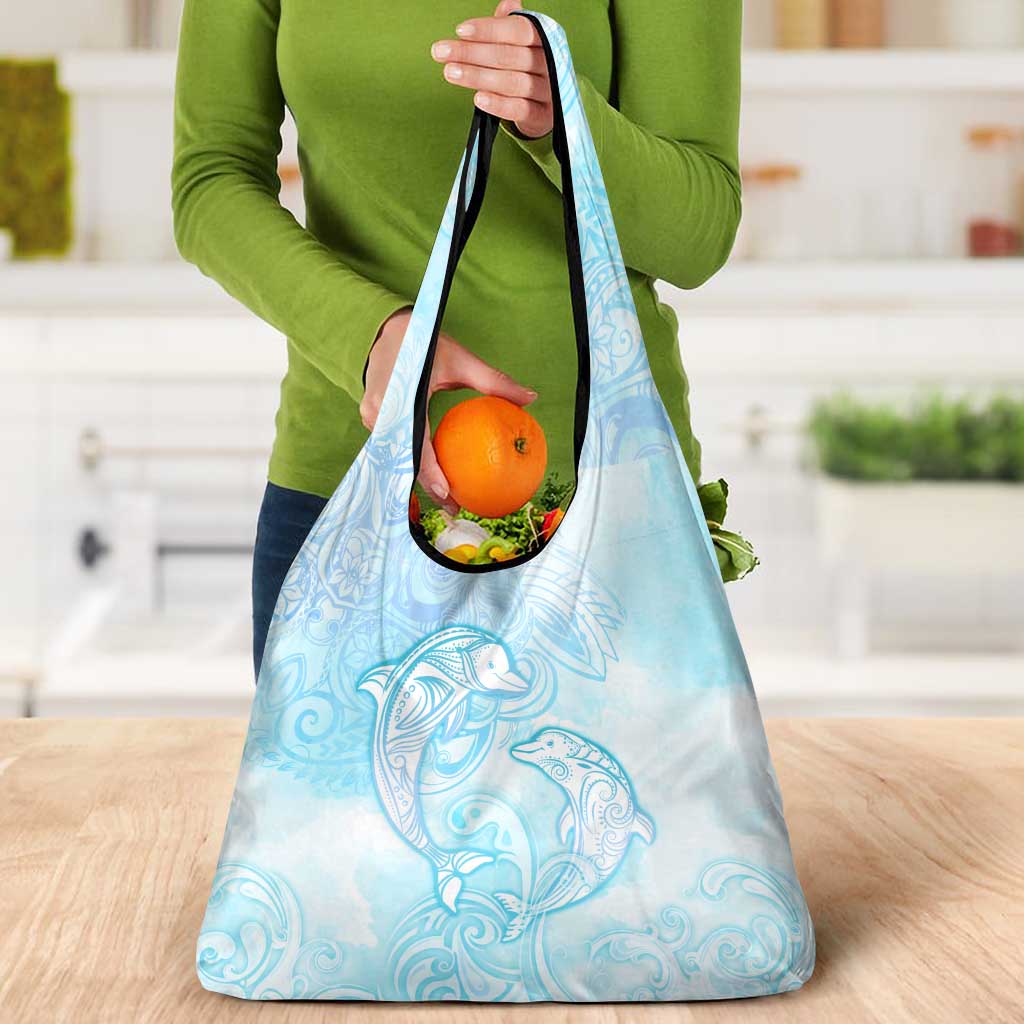 Polynesia Dolphins Under The Sea Grocery Bag Simple Style LT05 - Polynesian Pride