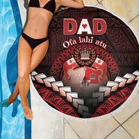 Tonga Happy Father's Day Beach Blanket Ofa Lahi Atu Dad Polynesian Tribal LT05 - Polynesian Pride