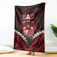 Tonga Happy Father's Day Blanket Ofa Lahi Atu Dad Polynesian Tribal LT05 - Polynesian Pride