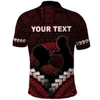 Personalised Tonga Happy Father's Day Polo Shirt Ofa Lahi Atu Dad Polynesian Tribal LT05 - Polynesian Pride