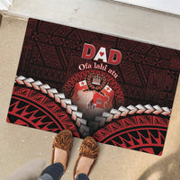 Tonga Happy Father's Day Rubber Doormat Ofa Lahi Atu Dad Polynesian Tribal LT05 - Polynesian Pride