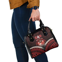Tonga Happy Father's Day Shoulder Handbag Ofa Lahi Atu Dad Polynesian Tribal LT05 - Polynesian Pride