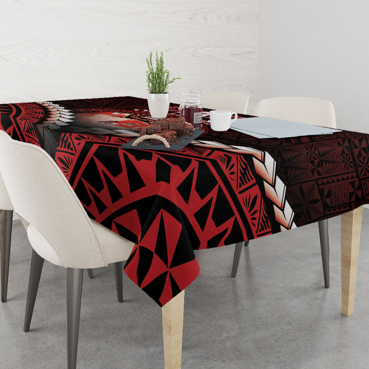 Tonga Happy Father's Day Tablecloth Ofa Lahi Atu Dad Polynesian Tribal LT05 - Polynesian Pride