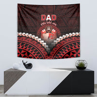 Tonga Happy Father's Day Tapestry Ofa Lahi Atu Dad Polynesian Tribal LT05 - Polynesian Pride