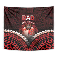 Tonga Happy Father's Day Tapestry Ofa Lahi Atu Dad Polynesian Tribal LT05 - Polynesian Pride