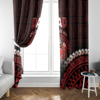 Tonga Happy Father's Day Window Curtain Ofa Lahi Atu Dad Polynesian Tribal LT05 - Polynesian Pride