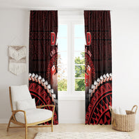 Tonga Happy Father's Day Window Curtain Ofa Lahi Atu Dad Polynesian Tribal LT05 - Polynesian Pride