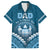 Personalised Fiji Happy Father's Day Family Matching Long Sleeve Bodycon Dress and Hawaiian Shirt Au Lomani Iko Dad Polynesian Tribal