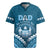 Personalised Fiji Happy Father's Day Rugby Jersey Au Lomani Iko Dad Polynesian Tribal