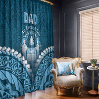 Fiji Happy Father's Day Window Curtain Au Lomani Iko Dad Polynesian Tribal LT05 - Polynesian Pride