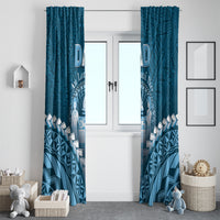 Fiji Happy Father's Day Window Curtain Au Lomani Iko Dad Polynesian Tribal LT05 - Polynesian Pride