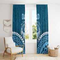 Fiji Happy Father's Day Window Curtain Au Lomani Iko Dad Polynesian Tribal LT05 - Polynesian Pride