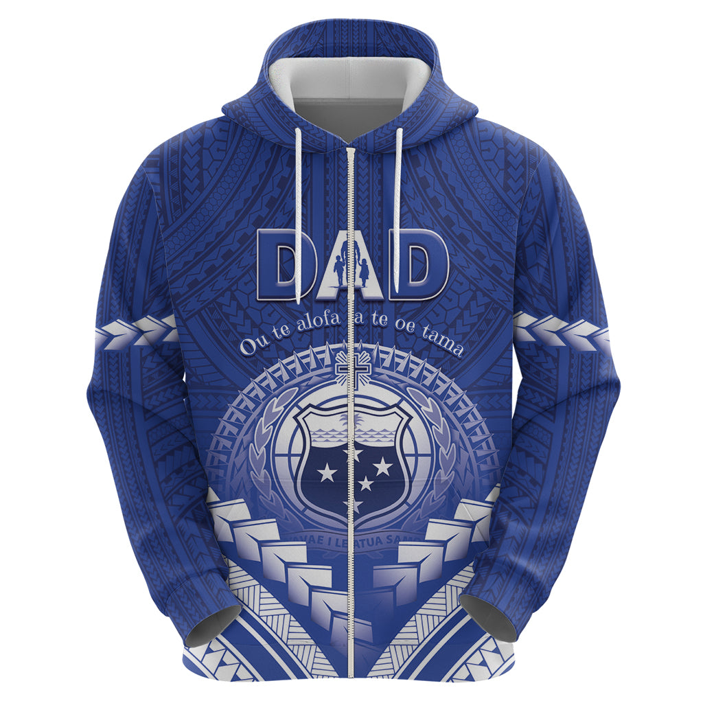 Personalised Samoa Happy Father's Day Hoodie Ou Te Alofa Ia Te Oe Tama Dad Polynesian Tribal LT05 - Polynesian Pride