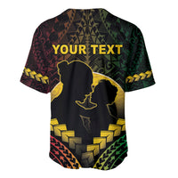 Personalised Vanuatu Happy Father's Day Baseball Jersey Mi Lavem Yu Papa Polynesian Tribal LT05 - Polynesian Pride