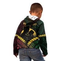 Personalised Vanuatu Happy Father's Day Kid Hoodie Mi Lavem Yu Papa Polynesian Tribal LT05 - Polynesian Pride