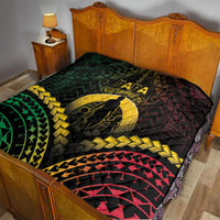 Vanuatu Happy Father's Day Quilt Mi Lavem Yu Papa Polynesian Tribal LT05 - Polynesian Pride