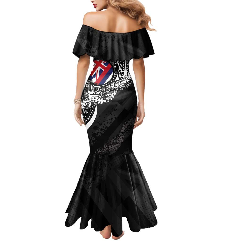 Hawaii Flag Day Mermaid Dress Hawaiian Maile Lei LT05 - Polynesian Pride