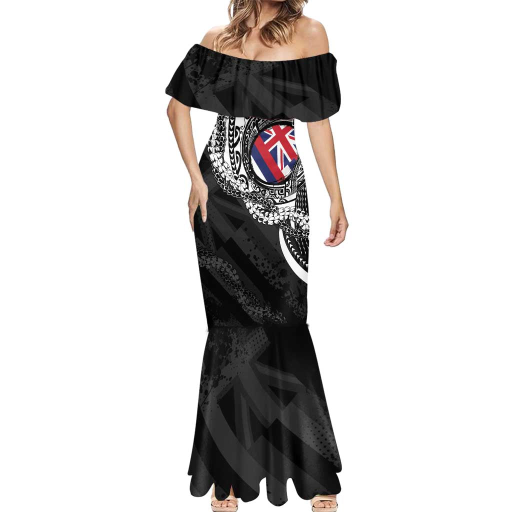 Hawaii Flag Day Mermaid Dress Hawaiian Maile Lei LT05 - Polynesian Pride