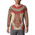 Samoa Language Week Button Sweatshirt Samoan Motif With Red Hibiscus