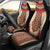 Samoa Language Week Car Seat Cover Samoan Motif With Red Hibiscus