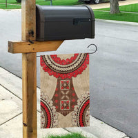 Samoa Language Week Garden Flag Samoan Motif With Red Hibiscus LT05 - Polynesian Pride